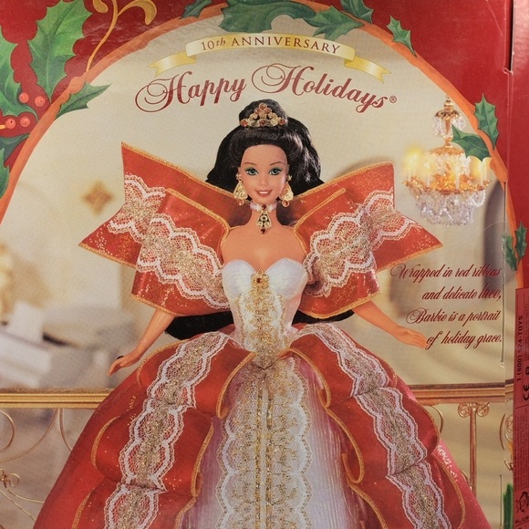 BARBIE HAPPY HOLIDAYS 1997 Special Edition 10th Anniversary 5th in Series Rare - Picture 6 of 16